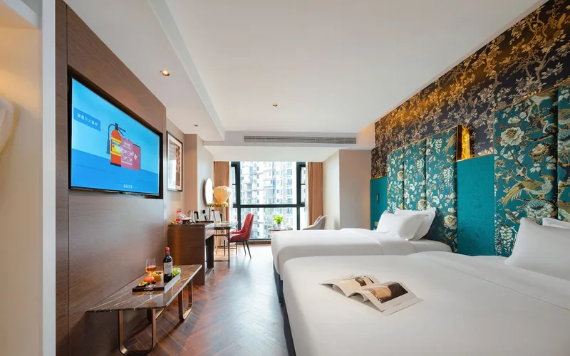 City hotel in Zhangjiajie used as a base between Zhangjiajie national forest park tours, Hunan China